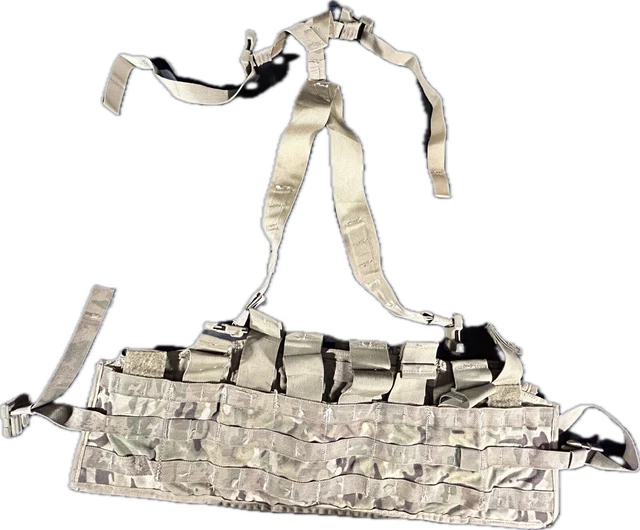 Army OCP Multicam Molle II Tactical Assault Panel TAP Chest Rig Vest W/ Harness