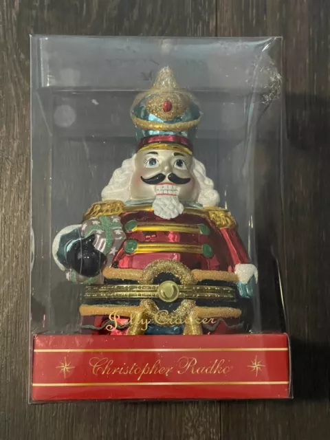 Christopher Radko 2006 Jolly Cracker Nutcracker Candy dish W Original Box