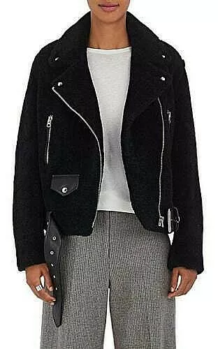 $2400 NWT Acne Studio Merlyn Shearling Jacket Size S Women