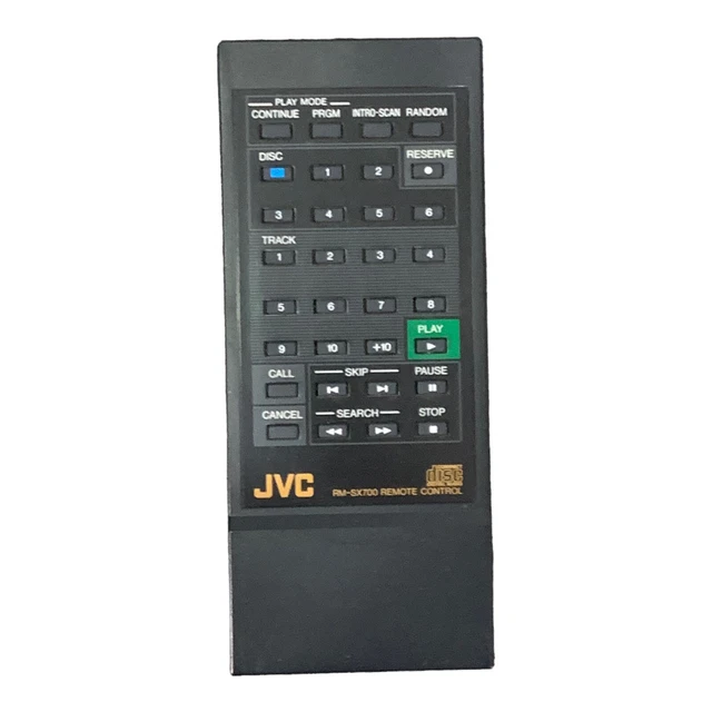 JVC REMOTE CONTROL Model RMSX700 CD Player Home Music Black OEM