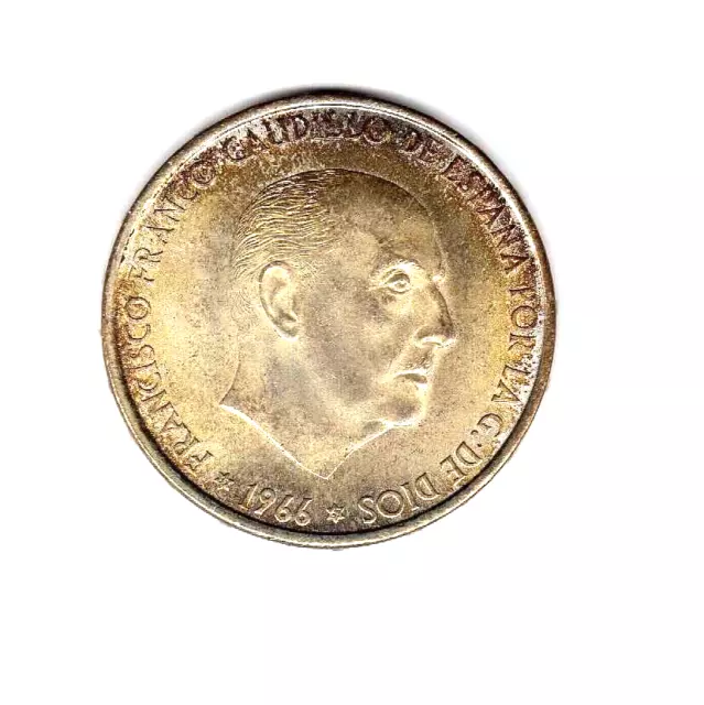 Muy Bella : Francisco Franco 100 Pesetas 1966 (19-67) Sin Circular ( plata )