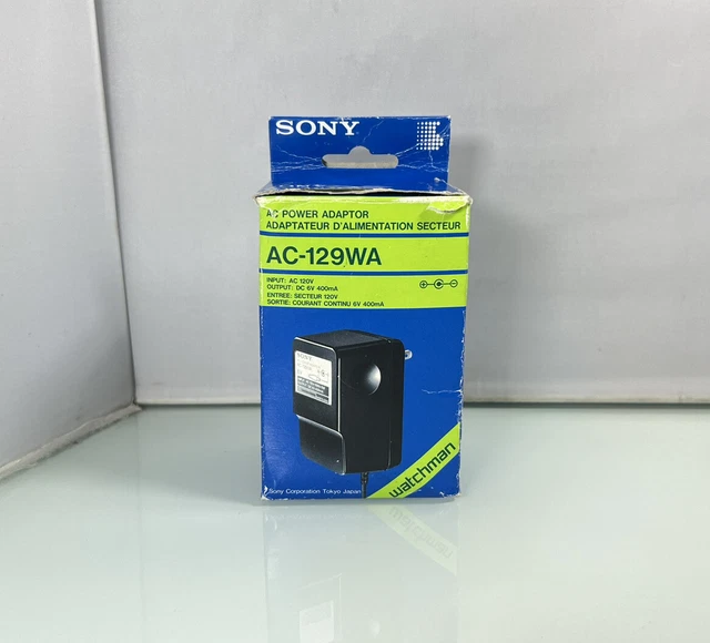 Vintage SONY AC Power Adapter AC-129WA For Watchman Hand Held TV - New Open Box