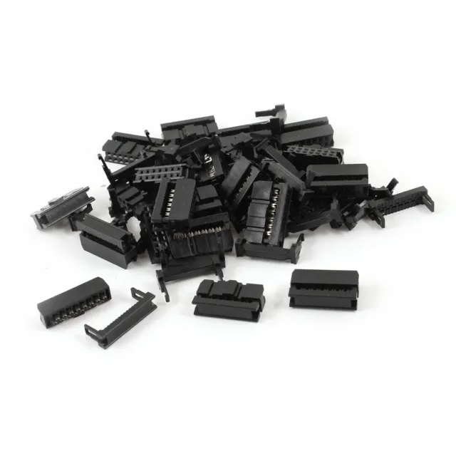 25 Pcs IDC FC-14P Connector Straight 2x7 Pin Female Header 2.54mm Pitch