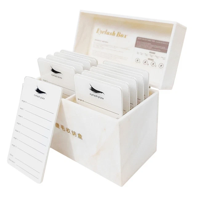 3PCS Cil Tray Cil Solder Plate de cils Acrylique Lash Board Extension de la
