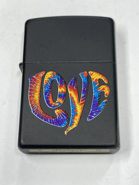 Zippo 2012 Tie Dye Black Matte Retired Lighter Unfired In Box C363