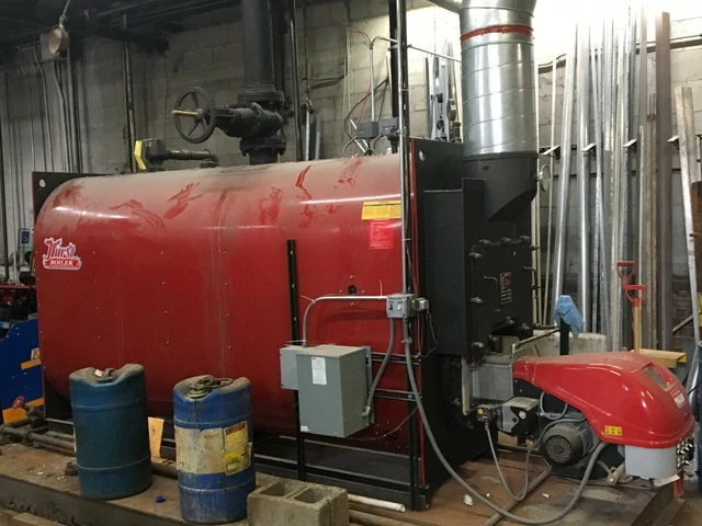 Hurst Steam Boiler Gas 100 HP Model # SLPX-G-100-15- R 4200 MBH Firing Rate