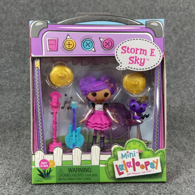 Mini Lalaloopsy Storm E. Sky 3" Figure Doll with Accessories - Brand New
