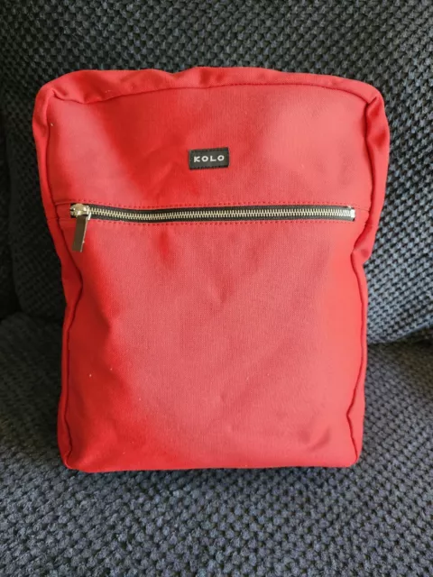 Kolo Backpack Day Pack Portland Spruce Red  Canvas Book Bag