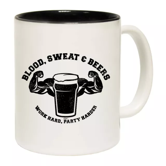 Blood Sweat And Beers Gym - Funny Novelty Coffee Mug Mugs Cup - Gift Boxed