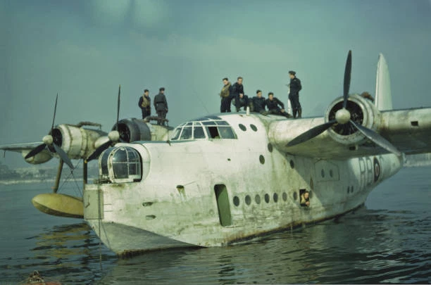 The Raf Short Sunderland Flying Boat 1940 2 Aviation History Old Photo