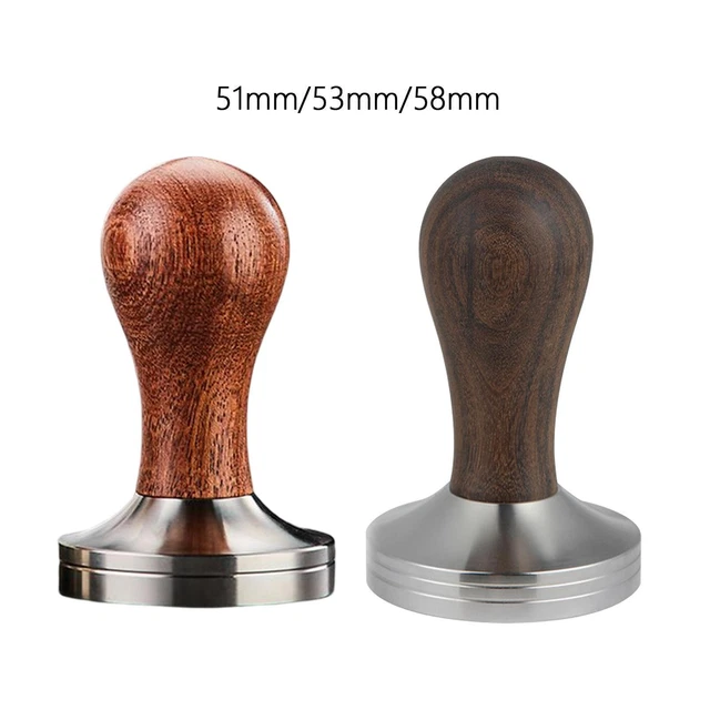 Grind Tamper Flat Base Espresso Pressure Tamper pour Portafilter Cafe Kitchen