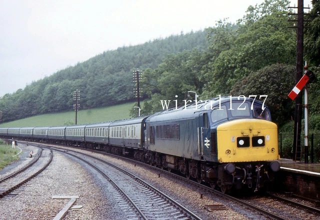 6X4 COLOUR RAILWAY photograph Class 45 45066 at Bodmin 14.06.80 £1.00 ...