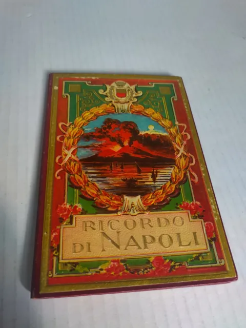 RICORDO DI NAPOLI 1920's Souvenir Picture Booklets Fold Out