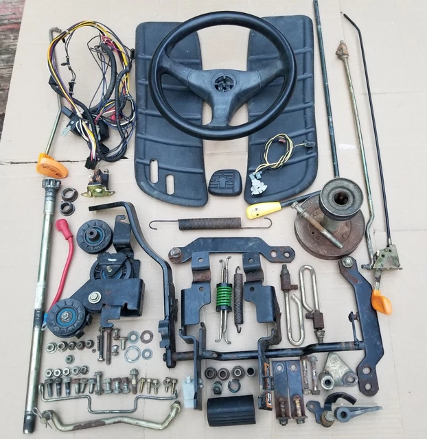 JOHN DEERE LT155 Riding Mower Parts LOT Wiring Steering Shaft Ignition