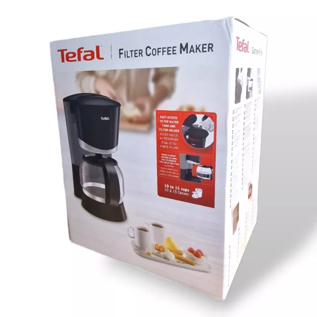 Tefal Filterkaffeemaschine Filter Kaffeemaschine 1,25L 15 Tassen Glaskanne/Neu