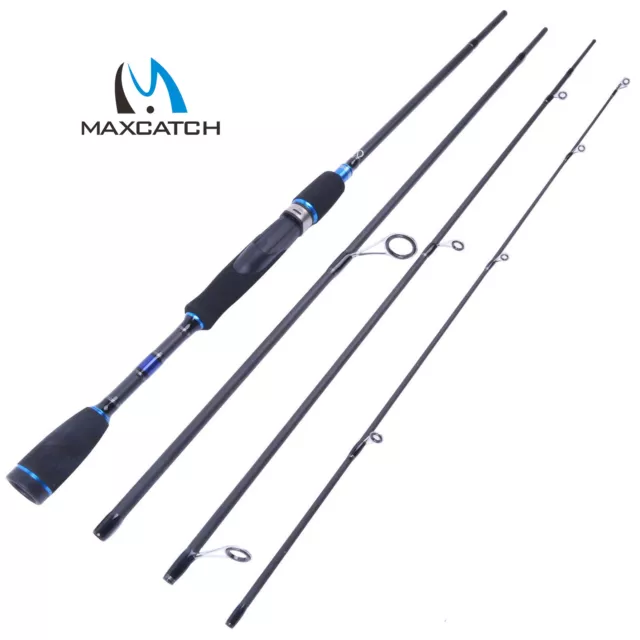 MAXCATCH SPINNING ROD Travel Saltwater Rod 4 Pieces Graphite Fishing Rod  EUR 30,38 - PicClick FR