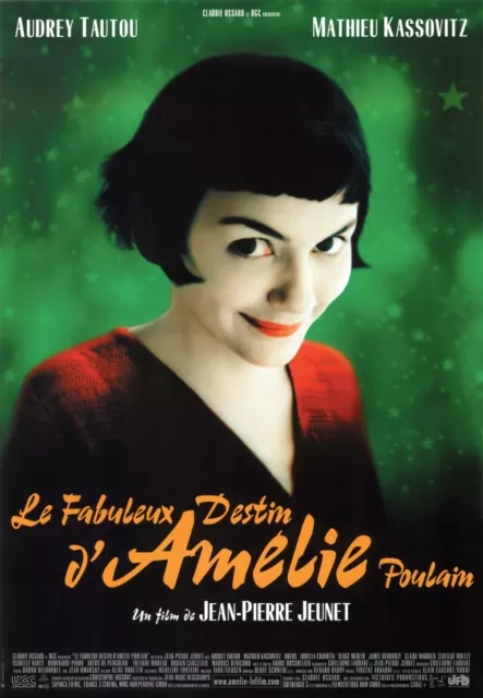 AMELIE POULAIN - Affiche de Cinéma - Poster du Film - Audrey Tautou & Kassovitz