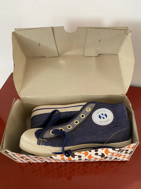 scarpe da ginnastica superga tg 35 anni 80 nuove