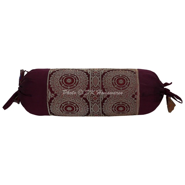 Taie De Traversin Satin PiccoCasa 51x140cm - Noir - Pour Cheveux Et Peau