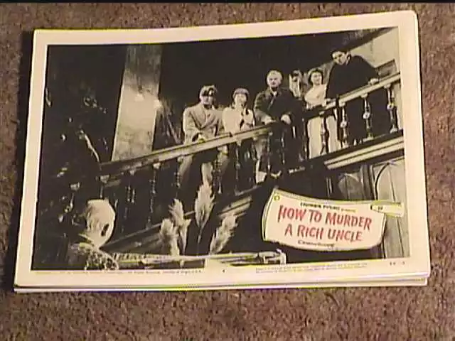 How To Murder A Rich Uncle 1958 Lobby Card #4
