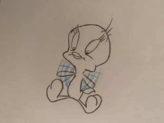 Looney Tunes - Animation Art Original Production Drawing - Tweety Pie Bird