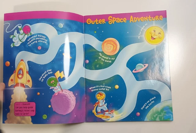 BARNEY'S AMAZING MAZES and Puzzles Wipe Clean Fun Activity Book