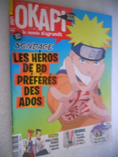 revue magazine okapi n°1127 sondage les heros de bd preferes des ados