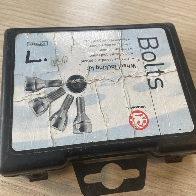 VAUXHALL CORSA ASTRA Zafira Tigra Locking Wheel Nut Set 93173882 Code L