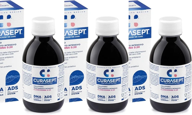 Curasept Mundwasser 0,2 % 200 ml - 3er-Pack - kostenloser Versand