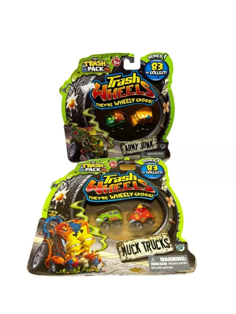 Trash Wheels Lot Of Two Muck Trucks And Army Junk Sealed 2012