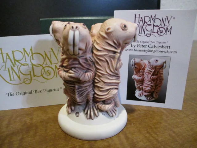 Harmony Kingdom Four Skins UK Made Marble Resin Box Figurine FE 500 SGN