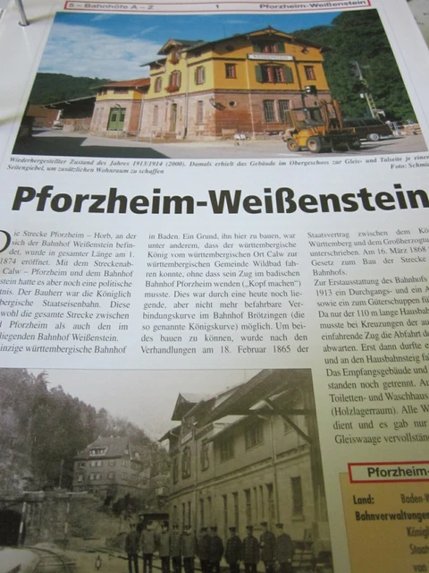 BAHNHOF GLEISPLAN N Pforzheim Weißenstein 4S EUR 5,03 PicClick DE