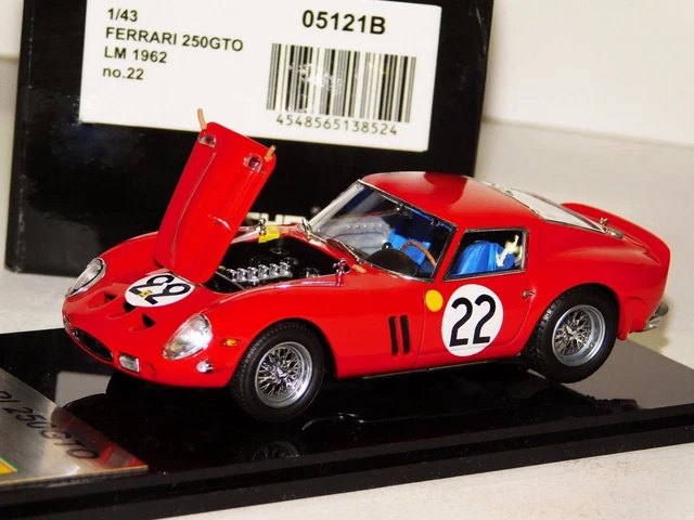 Miniature Ferrari 250 GTO N°22 – Le Mans 1/43 – BANG 401 – Rouge