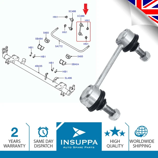 Stabilizer Anti Roll Bar Drop Link Rear Axle Left Right For Ford Transit Tourneo
