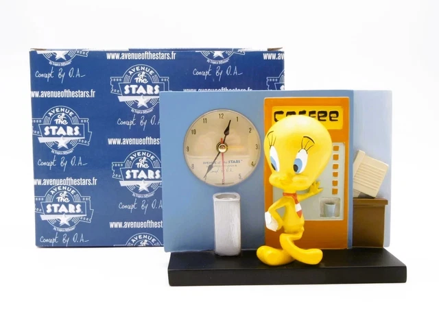 RARE PORTE-MANTEAU FIGURINE Titi / Tweety 40 cm vintage signé Warner