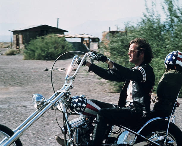 AMERICAN ACTOR PETER Fonda as Wyatt in the film 'Easy Rider' 1969 Old ...