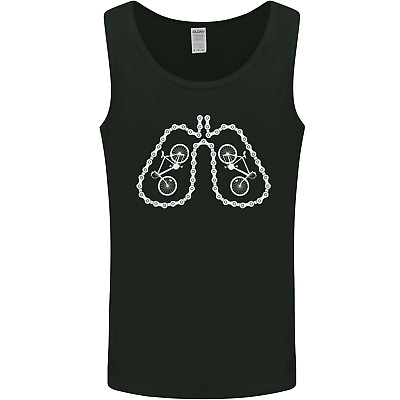 Bicycle Lungs Cyclist Funny Cycling Bike Mens Vest Tank Top