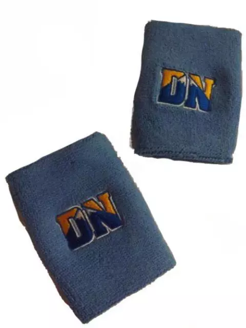 New Denver Nuggets Licensed Mens OSFA Blue Wrist Band 2 PC Set