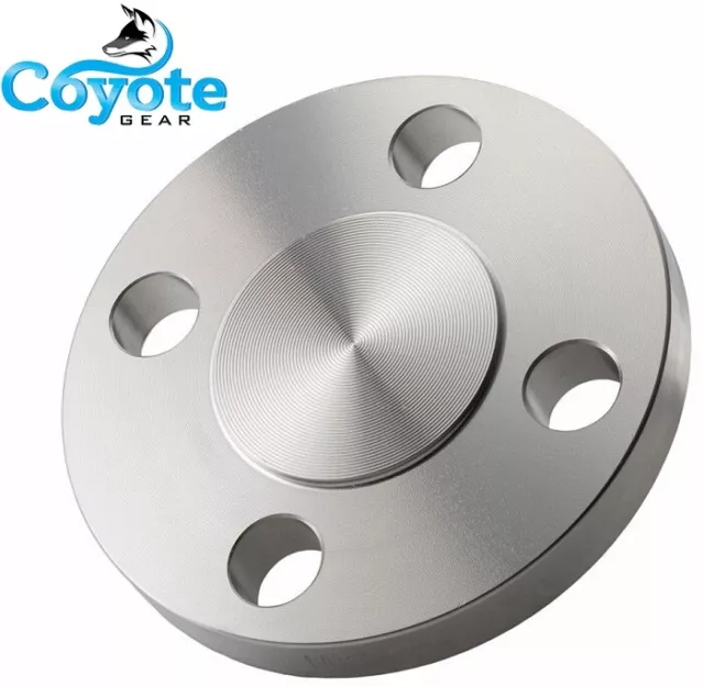 (New) 1-1/4" Pipe Blind Raised Face Flange 316 Stainless Steel 150 Fitting