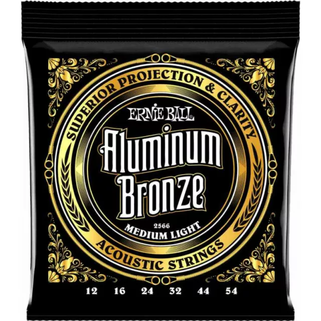 Ernie Ball 2566 - Jeu de cordes acoustiques - Aluminium Bronze - Médium Light 1