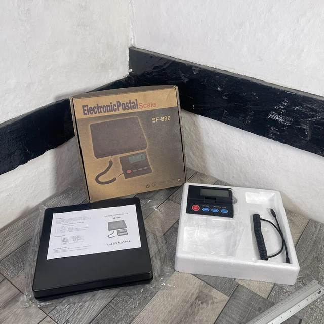 Scala spedizione pacchi postali elettronici grande display LCD 50 kg tavolo SF-890 NUOVO Scala spedizione pacchi postali elettronici grande display LCD 50 kg tavolo SF-890 NUOVO