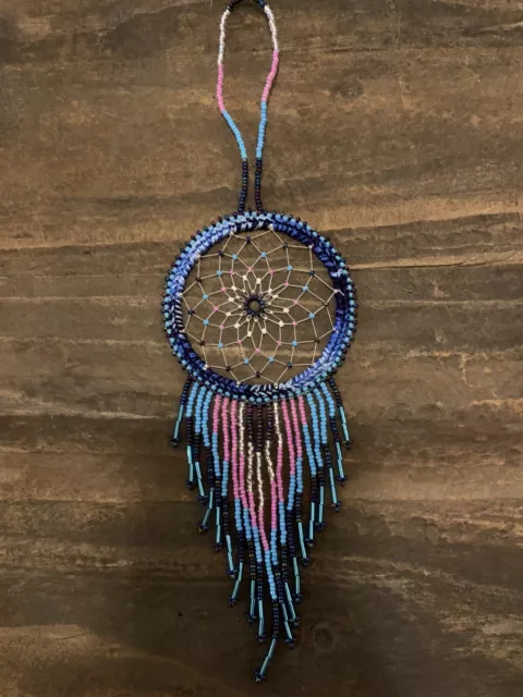 Handmade Guatemalan Beaded Dreamcatcher Ornament Gift Decoration