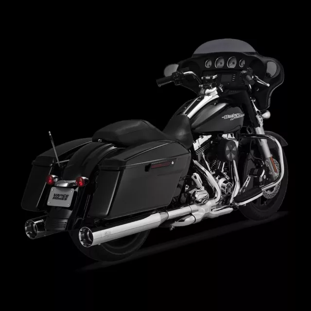 16650 [ Vance & Hines ] Anschlüsse Auspuffanlage Verchromt Oversized 450 Dyna Fl