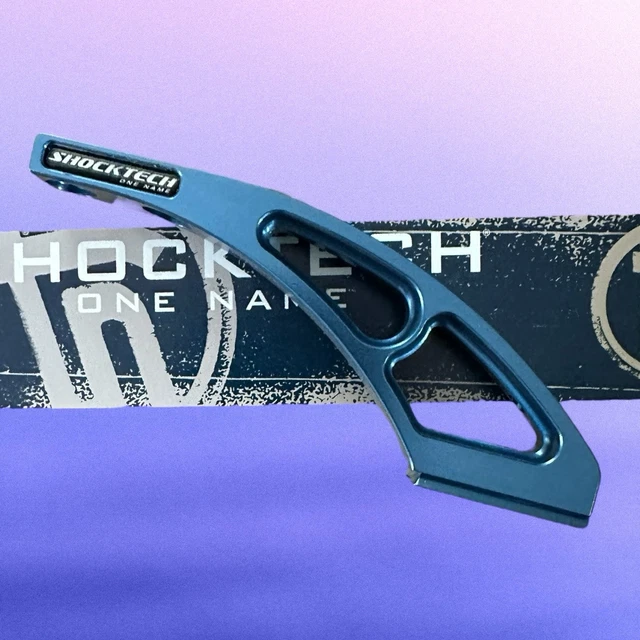 Pièce Paintball Shocktech Drop Forward #4 – Bleu Brillant Gunmetal Dovetail Pour Autococker