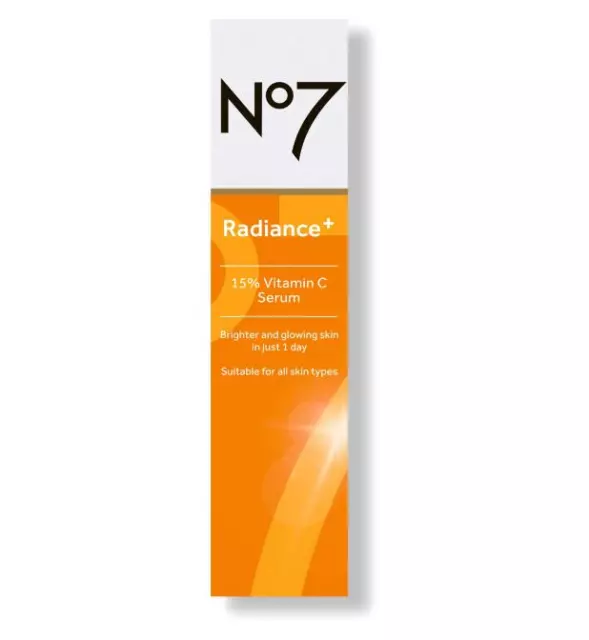 No7 Radiance + 15% Vitamin C Serum 25ml Neu