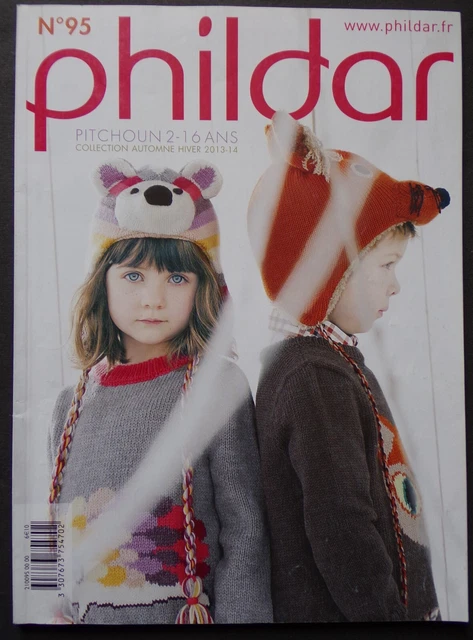 Calendrier Phildar 1995 - Modèles Tricot Laine, 12 Explications, Occasion