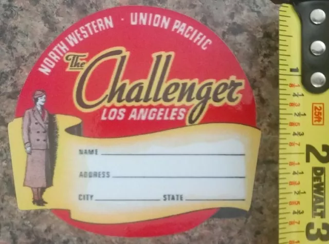 Union Pacific UP The Challenger Railroad Label Train Sticker Decal Quality NEW!