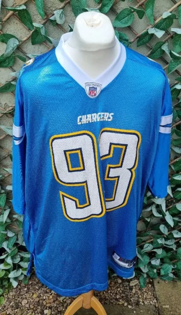 Reebok Authentic San Diego Chargers Castillo #93 Jersey Size 2XL