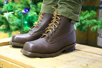 vintage brown combat boots