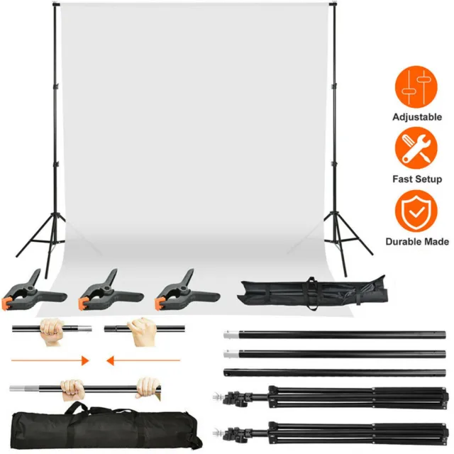 Adjustable Photography Background Support Stand Photo Backdrop Crossbar Kit